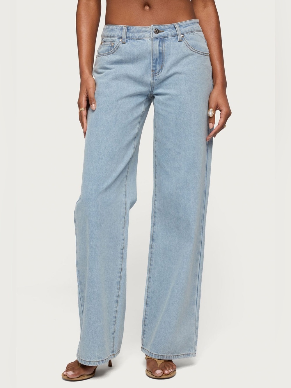 Edikted low rise baggy jeans 26